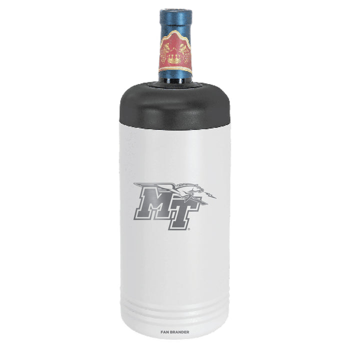 Fan Brander Wine Chiller Tumbler with Middle Tennessee State Blue Raiders Etched Primary Logo