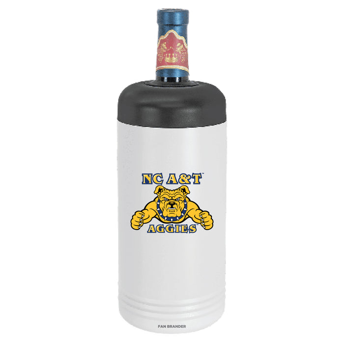 Fan Brander Wine Chiller Tumbler with North Carolina A&T Aggies Primary Logo