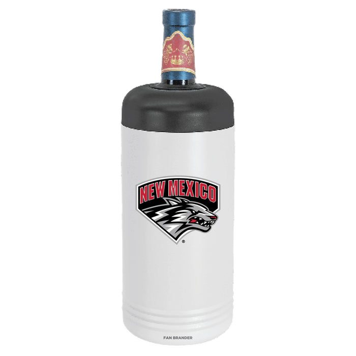 Fan Brander Wine Chiller Tumbler with New Mexico Lobos Secondary Logo