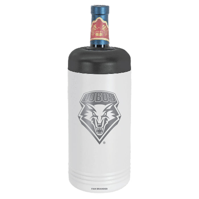 Fan Brander Wine Chiller Tumbler with New Mexico Lobos Etched Primary Logo
