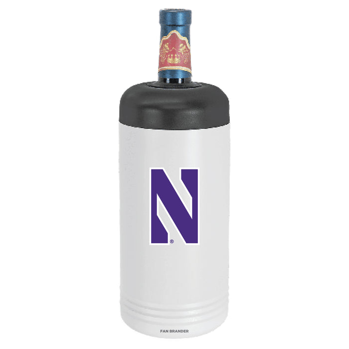 Fan Brander Wine Chiller Tumbler with Northwestern Wildcats Primary Logo