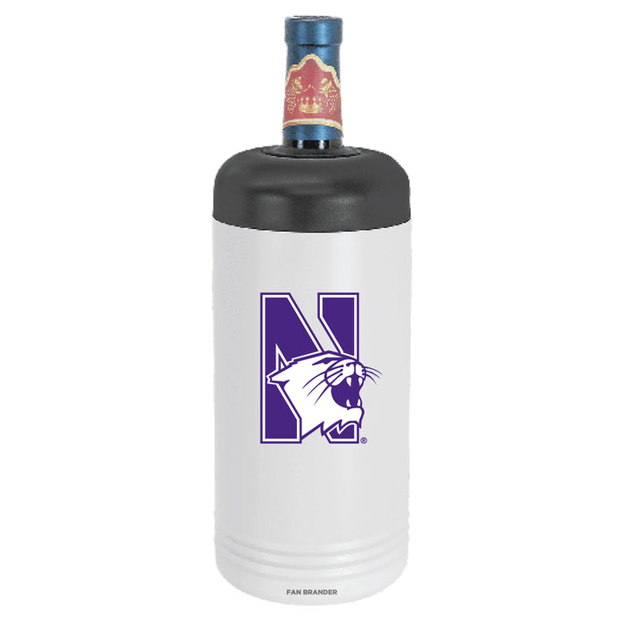 Fan Brander Wine Chiller Tumbler with Northwestern Wildcats Secondary Logo