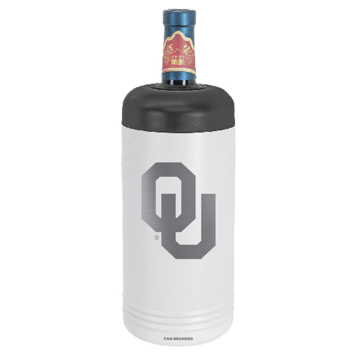 Fan Brander Wine Chiller Tumbler with Oklahoma Sooners Etched Primary Logo