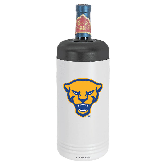 Fan Brander Wine Chiller Tumbler with Pittsburgh Panthers Secondary Logo