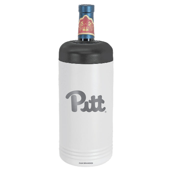 Fan Brander Wine Chiller Tumbler with Pittsburgh Panthers Etched Primary Logo