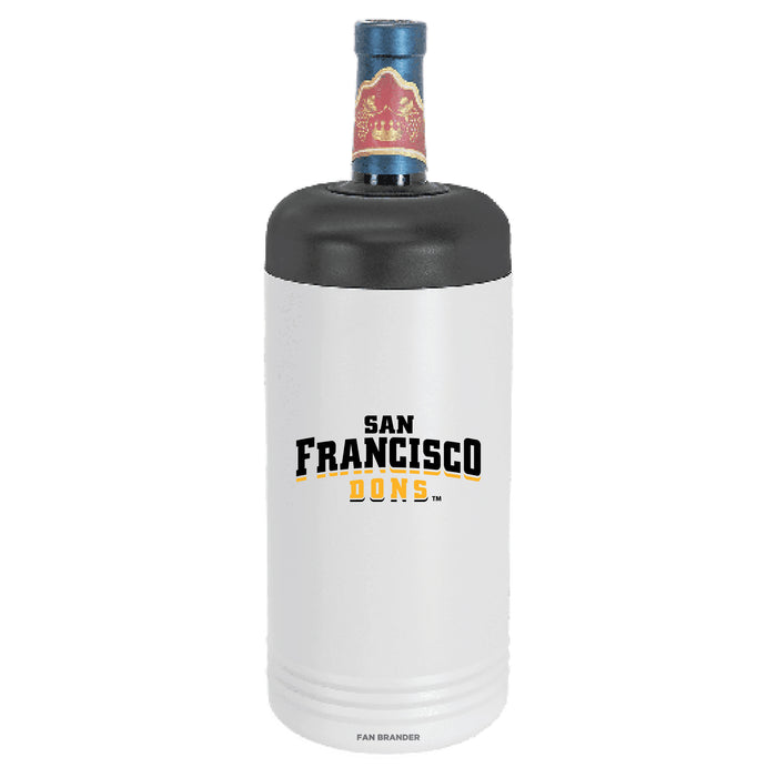 Fan Brander Wine Chiller Tumbler with San Francisco Dons Primary Logo