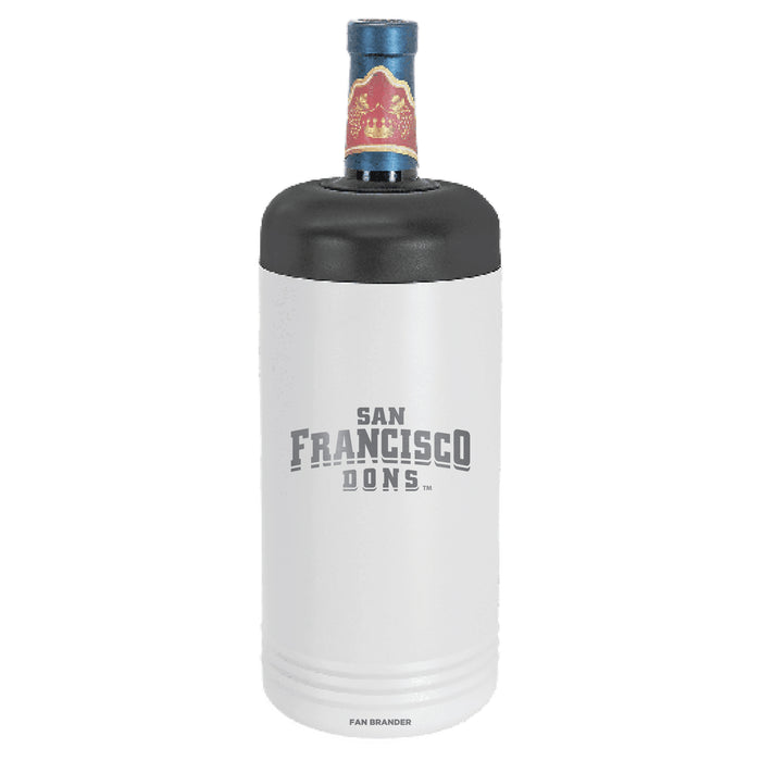 Fan Brander Wine Chiller Tumbler with San Francisco Dons Etched Primary Logo