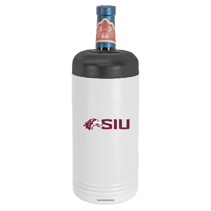Fan Brander Wine Chiller Tumbler with Southern Illinois Salukis Secondary Logo