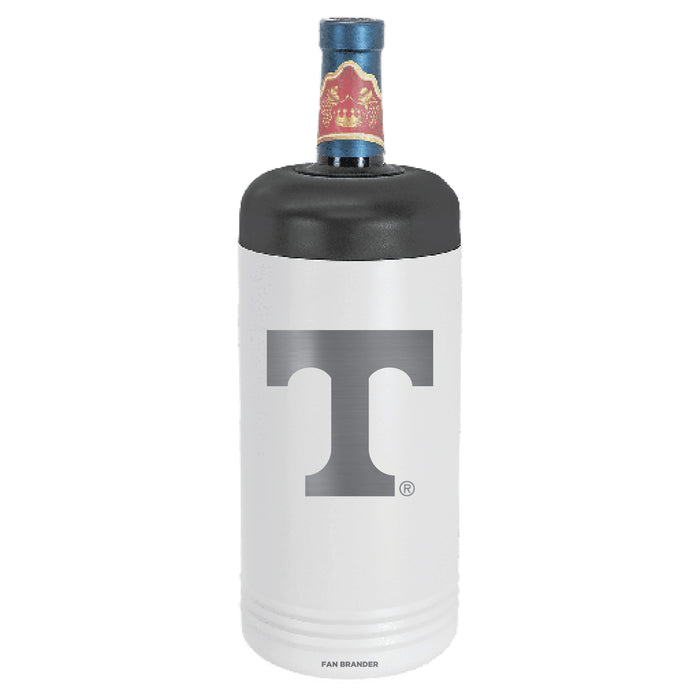 Fan Brander Wine Chiller Tumbler with Tennessee Vols Etched Primary Logo