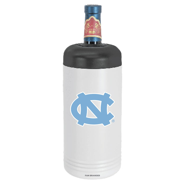 Fan Brander Wine Chiller Tumbler with UNC Tar Heels Primary Logo