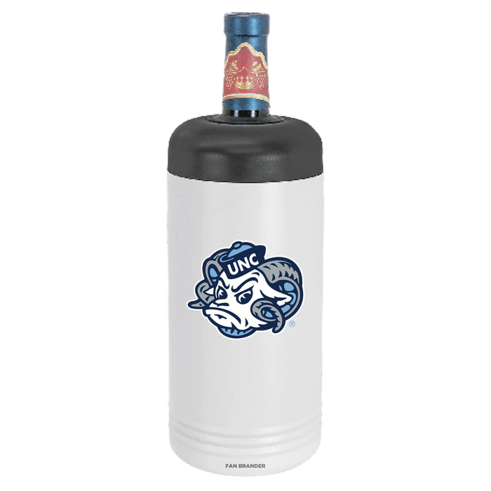 Fan Brander Wine Chiller Tumbler with UNC Tar Heels Secondary Logo