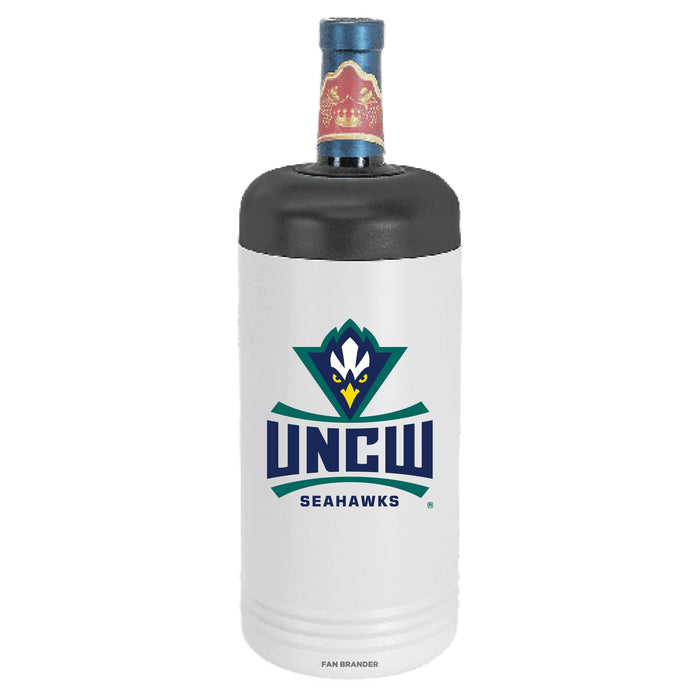 Fan Brander Wine Chiller Tumbler with UNC Wilmington Seahawks Primary Logo