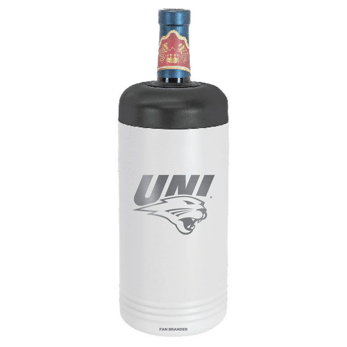 Fan Brander Wine Chiller Tumbler with Northern Iowa Panthers Etched Primary Logo