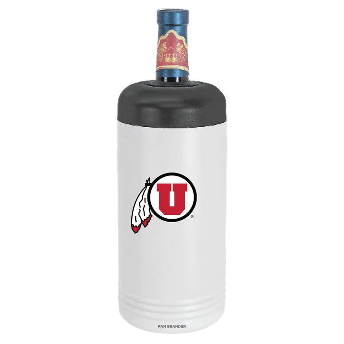 Fan Brander Wine Chiller Tumbler with Utah Utes Primary Logo
