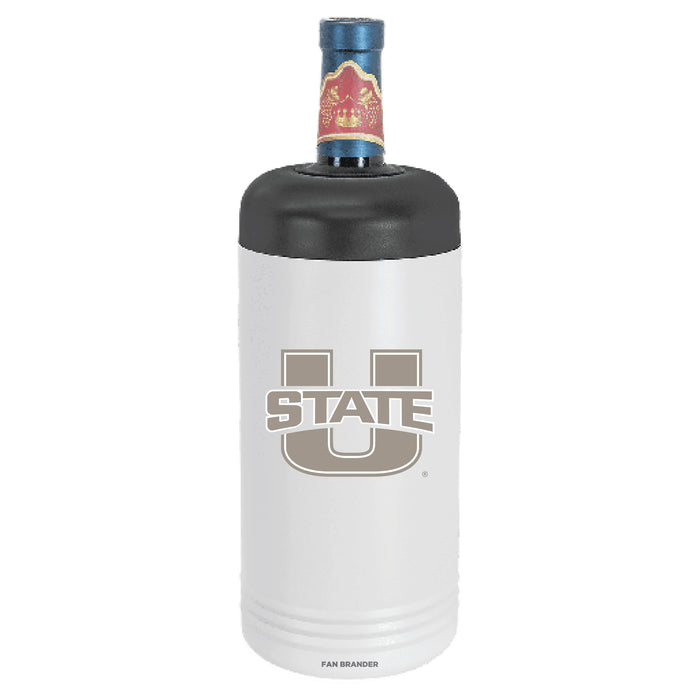 Fan Brander Wine Chiller Tumbler with Utah State Aggies Primary Logo