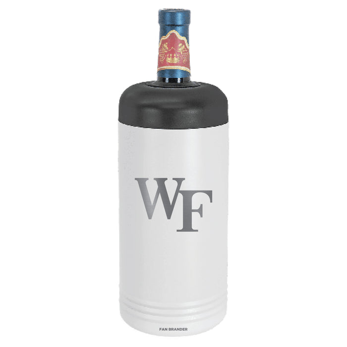 Fan Brander Wine Chiller Tumbler with Wake Forest Demon Deacons Etched Primary Logo