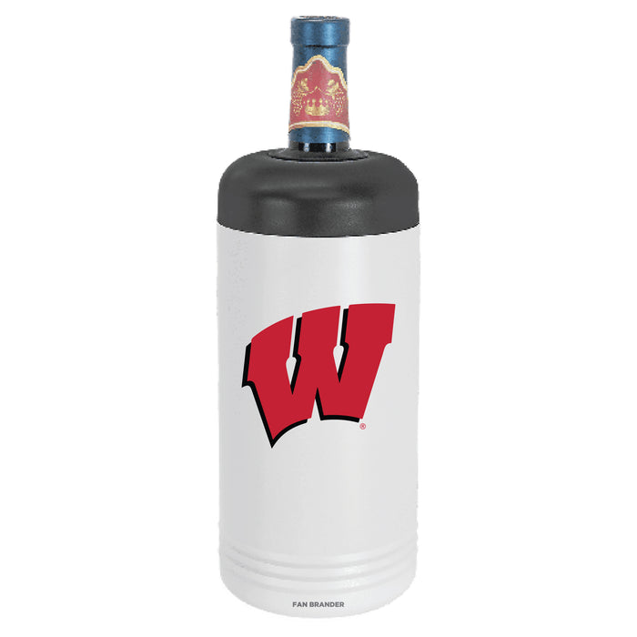 Fan Brander Wine Chiller Tumbler with Wisconsin Badgers Primary Logo