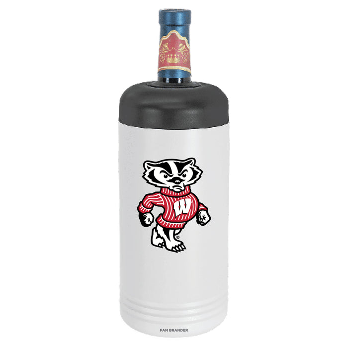 Fan Brander Wine Chiller Tumbler with Wisconsin Badgers Secondary Logo