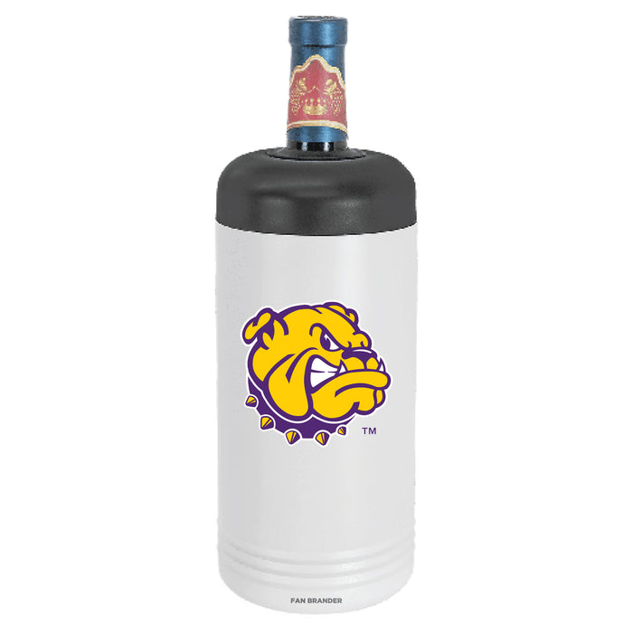 Fan Brander Wine Chiller Tumbler with Western Illinois University Leathernecks Secondary Logo