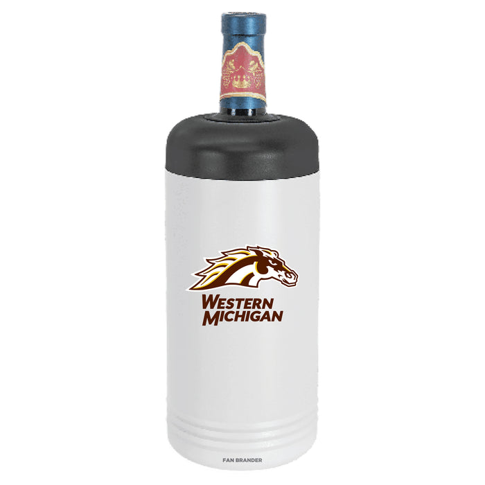 Fan Brander Wine Chiller Tumbler with Western Michigan Broncos Secondary Logo