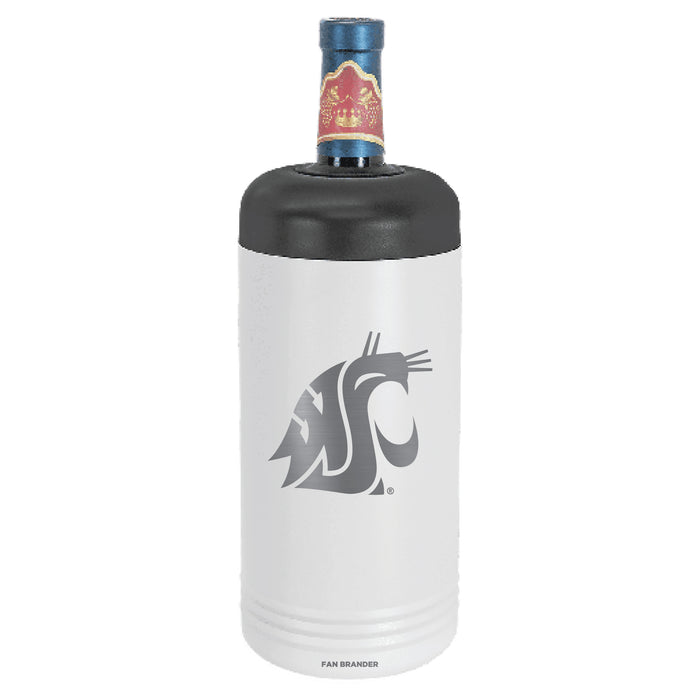 Fan Brander Wine Chiller Tumbler with Washington State Cougars Etched Primary Logo