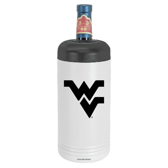 Fan Brander Wine Chiller Tumbler with West Virginia Mountaineers Primary Logo