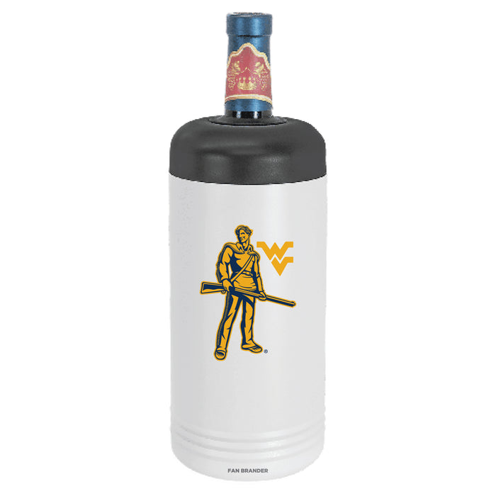 Fan Brander Wine Chiller Tumbler with West Virginia Mountaineers Secondary Logo
