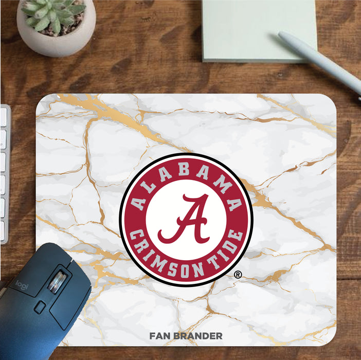 Fan Brander Mousepad with Alabama Crimson Tide design, for home, office and gaming.