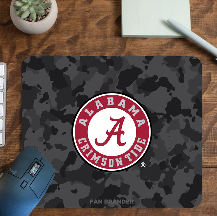 Fan Brander Mousepad with Alabama Crimson Tide design, for home, office and gaming.