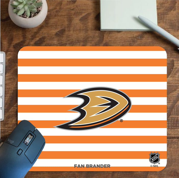 Fan Brander Mousepad with Anaheim Ducks design, for home, office and gaming.