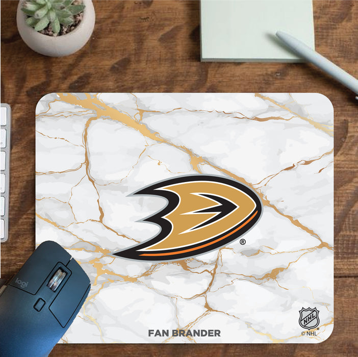 Fan Brander Mousepad with Anaheim Ducks design, for home, office and gaming.