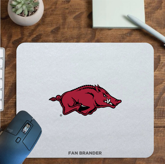 Fan Brander Mousepad with Arkansas Razorbacks design, for home, office and gaming.