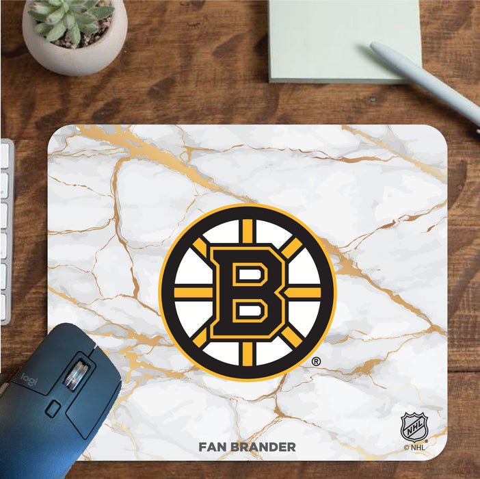 Fan Brander Mousepad with Boston Bruins design, for home, office and gaming.