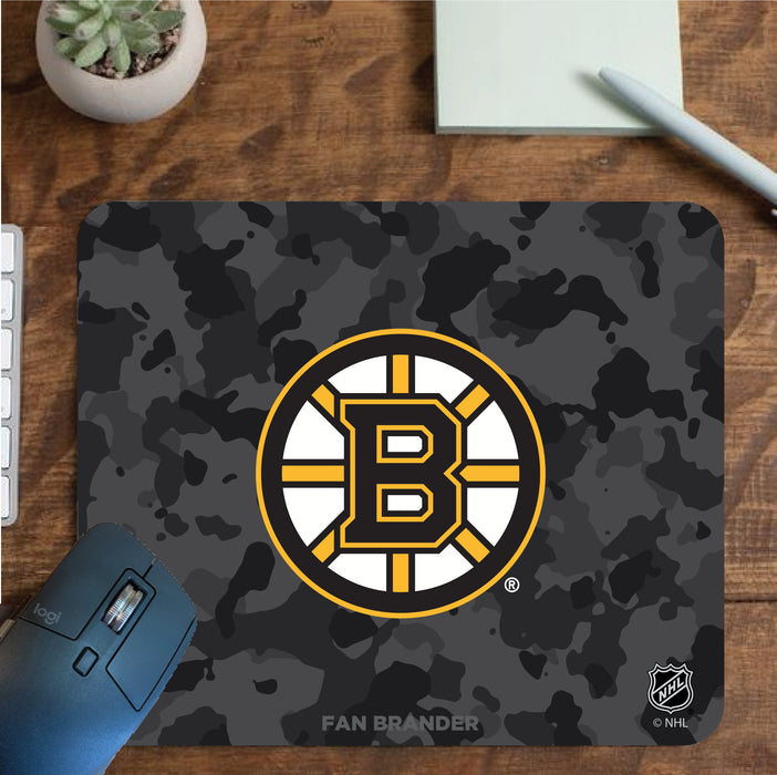 Fan Brander Mousepad with Boston Bruins design, for home, office and gaming.