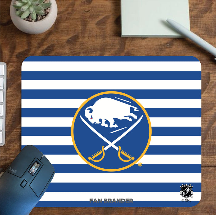 Fan Brander Mousepad with Buffalo Sabres design, for home, office and gaming.
