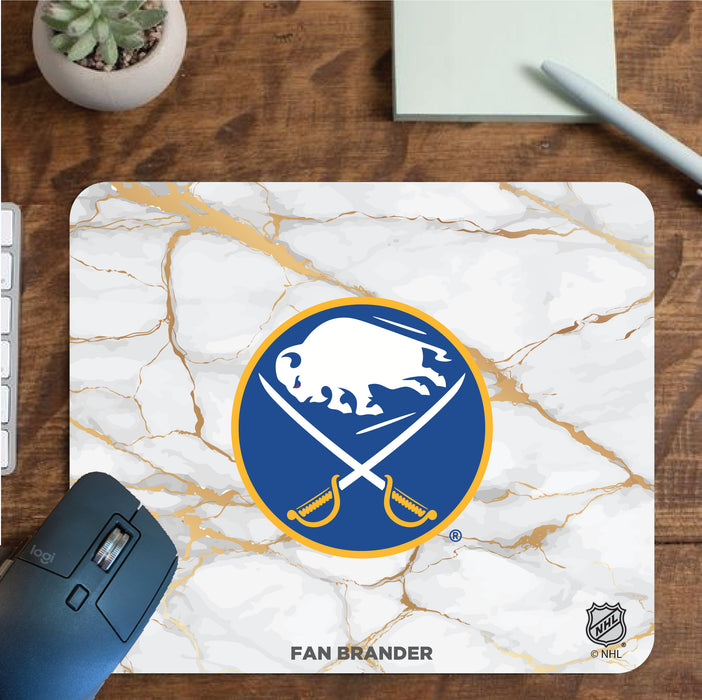 Fan Brander Mousepad with Buffalo Sabres design, for home, office and gaming.
