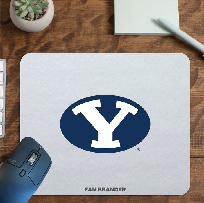 Fan Brander Mousepad with Brigham Young Cougars design, for home, office and gaming.