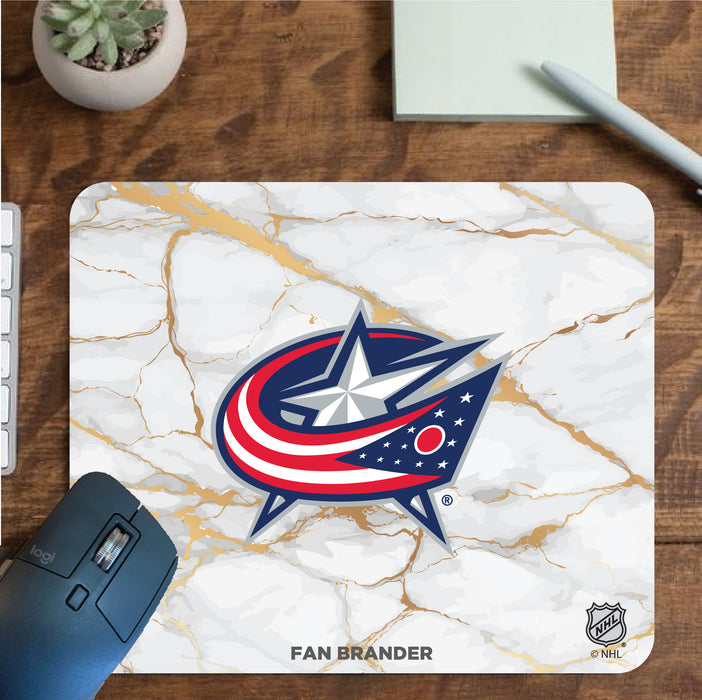 Fan Brander Mousepad with Columbus Blue Jackets design, for home, office and gaming.