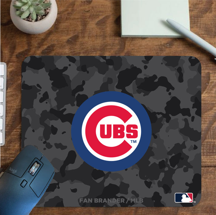 Fan Brander Mousepad with Chicago Cubs design, for home, office and gaming.