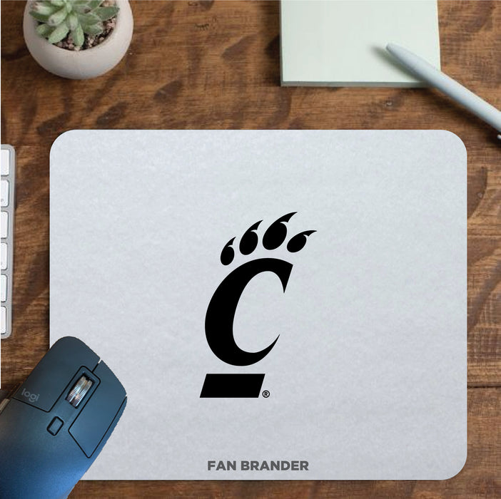 Fan Brander Mousepad with Cincinnati Bearcats design, for home, office and gaming.