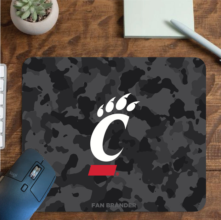 Fan Brander Mousepad with Cincinnati Bearcats design, for home, office and gaming.
