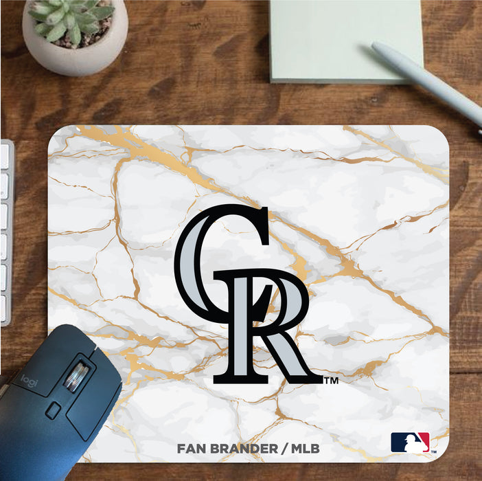 Fan Brander Mousepad with Colorado Rockies design, for home, office and gaming.