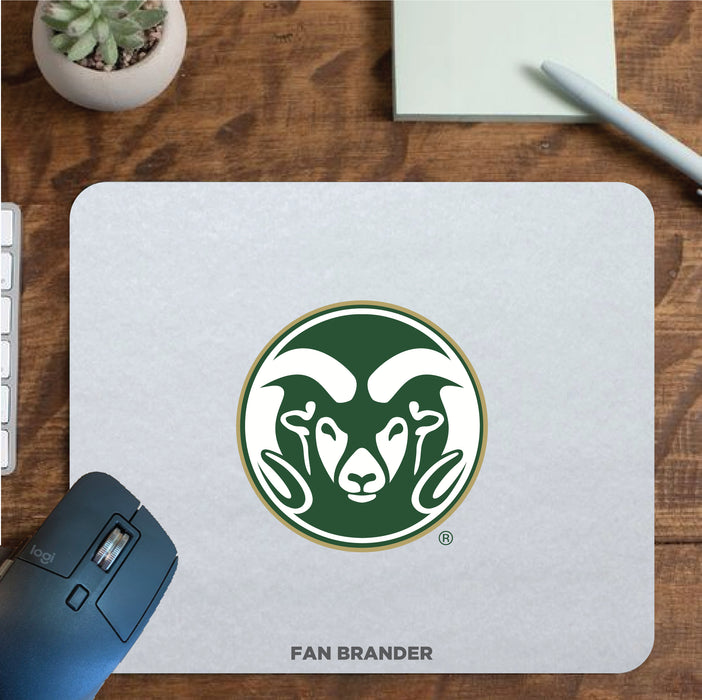 Fan Brander Mousepad with Colorado State Rams design, for home, office and gaming.