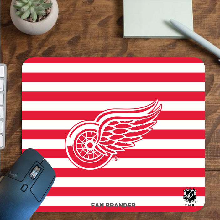 Fan Brander Mousepad with Detroit Red Wings design, for home, office and gaming.