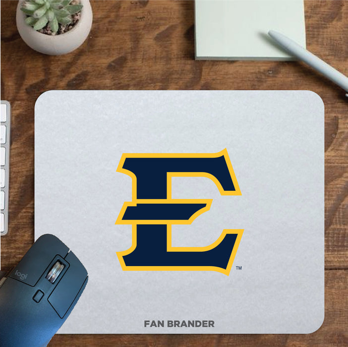 Fan Brander Mousepad with Eastern Tennessee State Buccaneers design, for home, office and gaming.