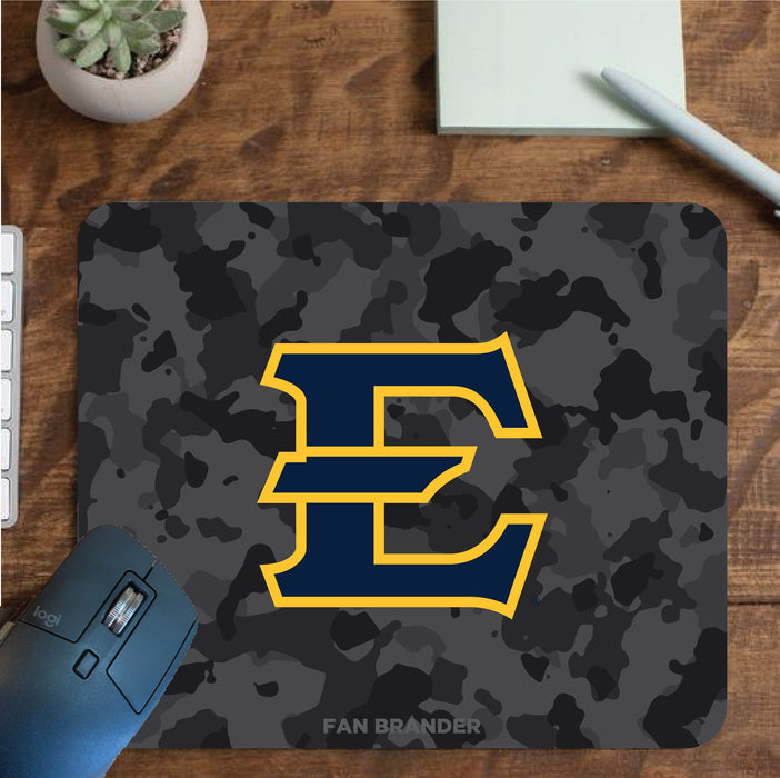 Fan Brander Mousepad with Eastern Tennessee State Buccaneers design, for home, office and gaming.