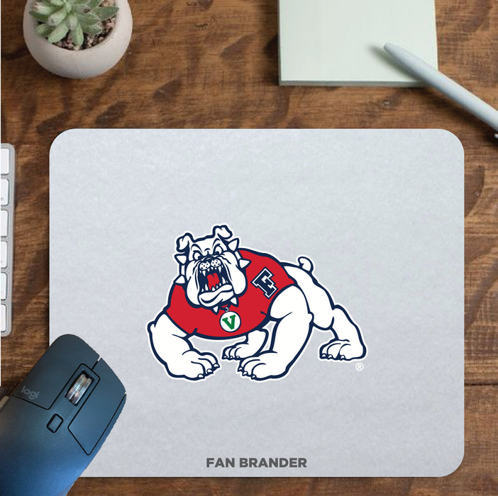 Fan Brander Mousepad with Fresno State Bulldogs design, for home, office and gaming.