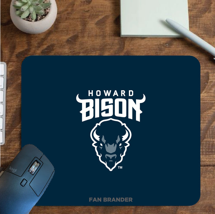 Fan Brander Mousepad with Howard Bison design, for home, office and gaming.