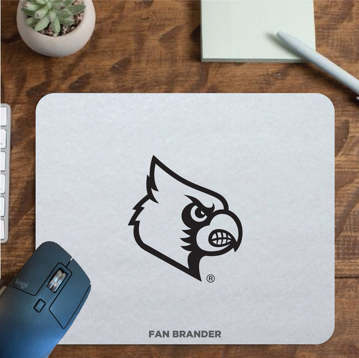 Fan Brander Mousepad with Louisville Cardinals design, for home, office and gaming.