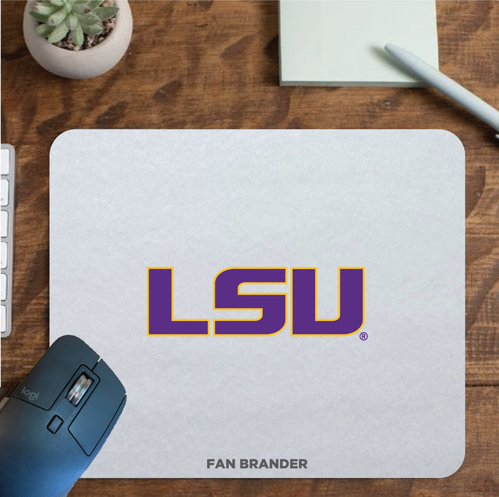 Fan Brander Mousepad with LSU Tigers design, for home, office and gaming.